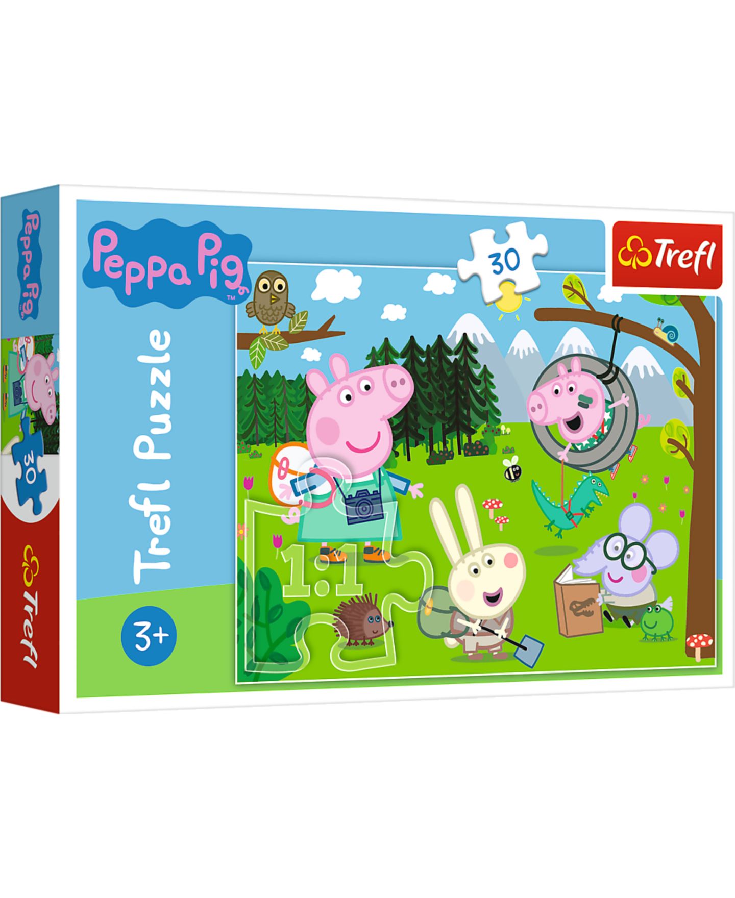 Детский пазл Trefl 30 Piece Puzzle - Peppa Pig's Forest Expedition, цвет: Разноцветный — фото 1