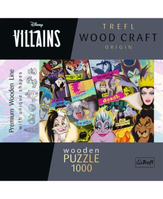 Wood Craft 1000 Piece Wooden Puzzle - Disney's Villains