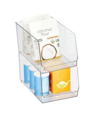mDesign Kitchen Plastic Storage Organizer Bin with Open Front - Macy's