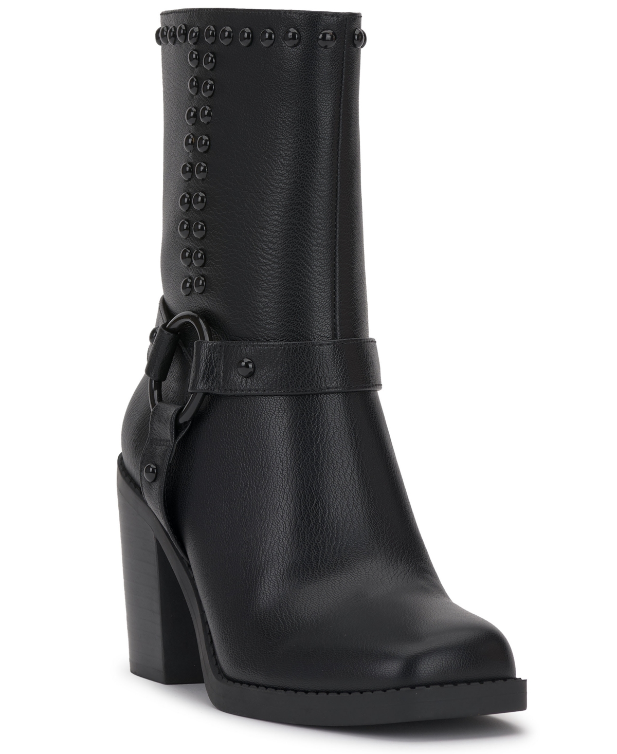 Women's Bernique Harness Strap Dress Boots - Black/Plaid