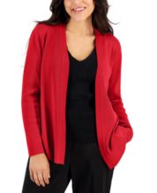 Petite red cheap cardigan sweater