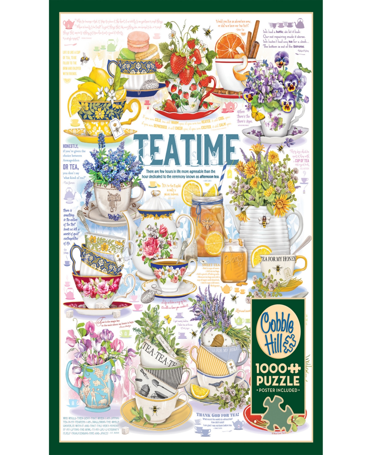 Shop Cobble Hill - Tea Time Puzzle In Multi