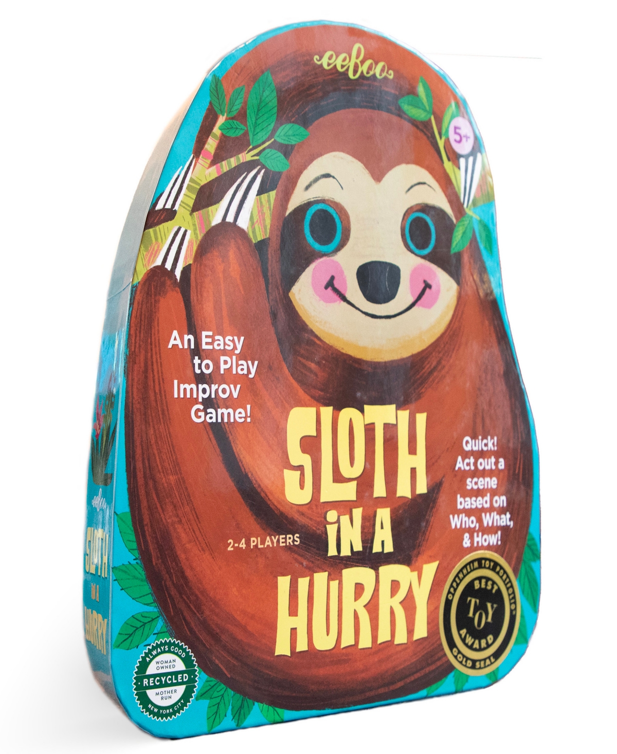 Eeboo Kids' Sloth In A Hurry Action Game In Multi