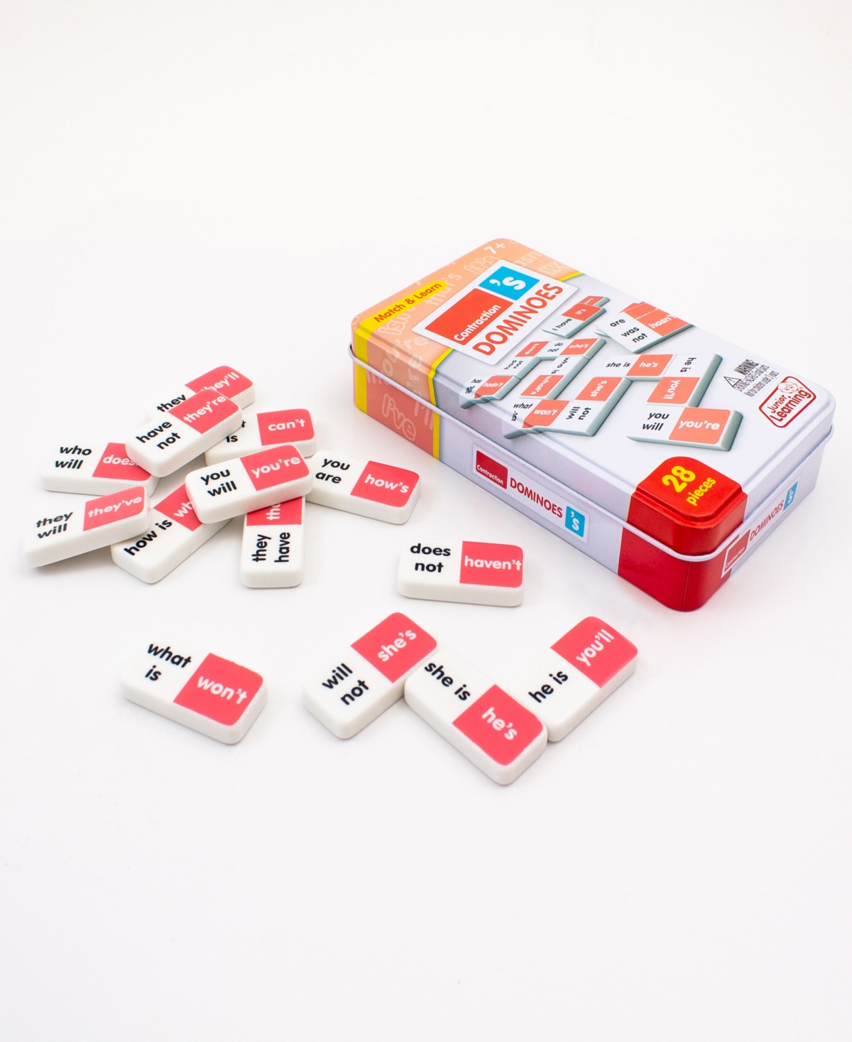 Shop Junior Learning Contraction Dominoes Language Arts In Multi