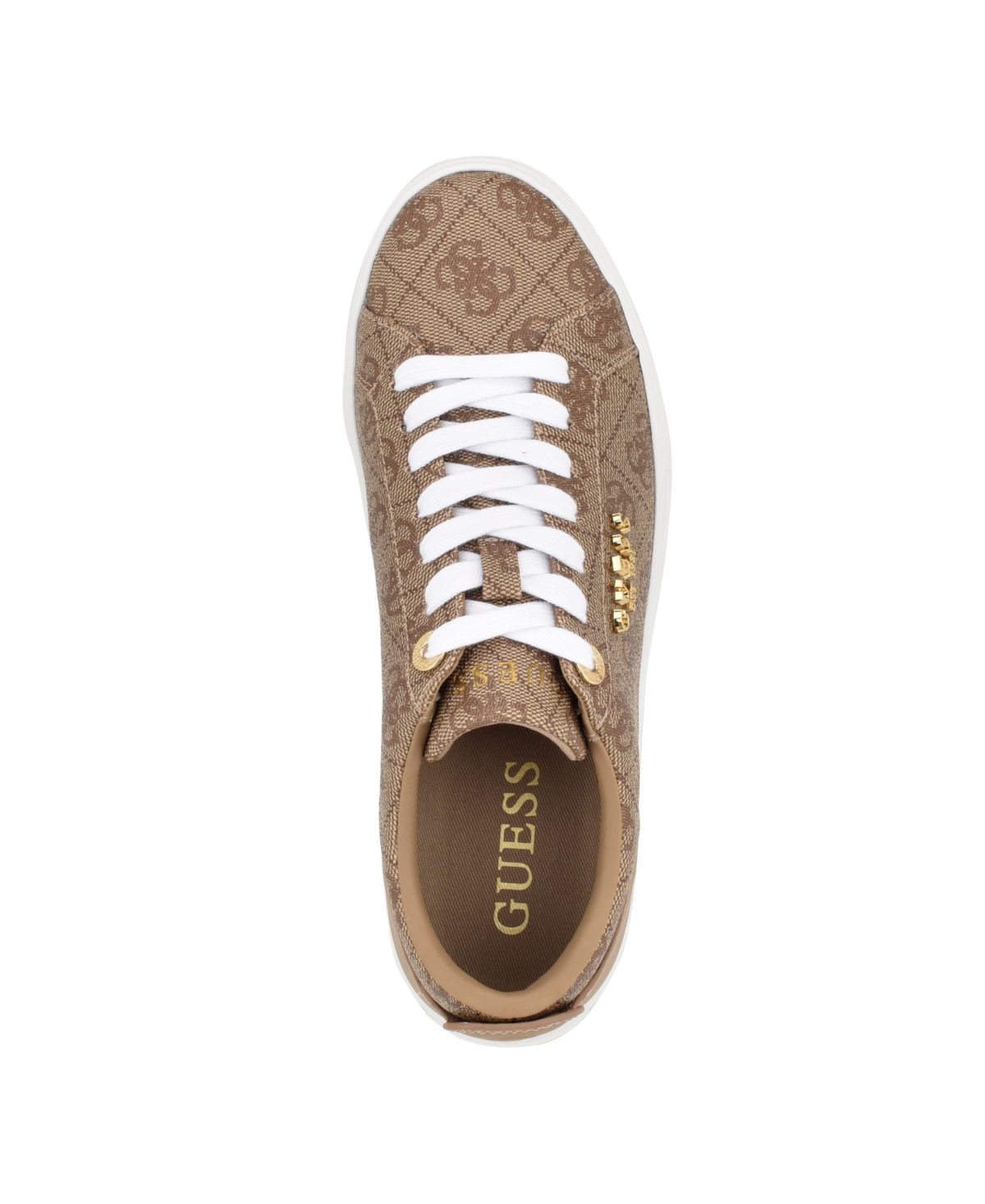 Guess Women's Genza Platform Lace Up Round Toe Sneakers
