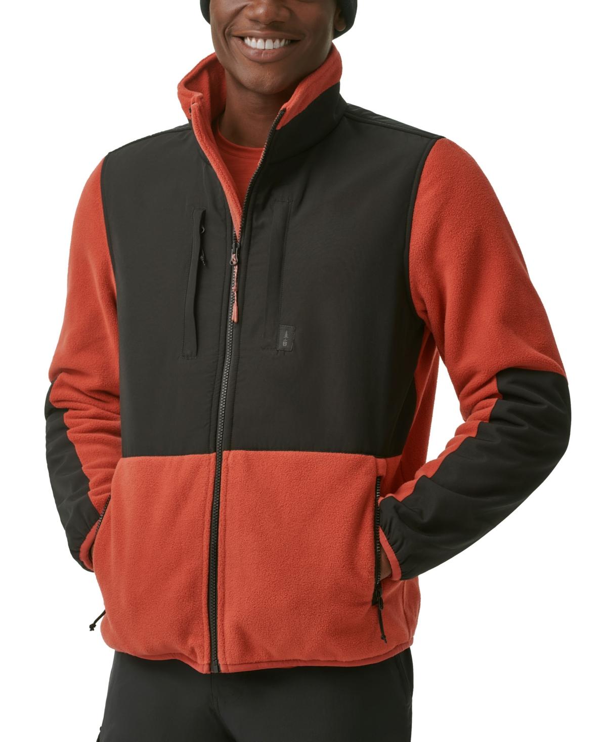 Bass Outdoor Men's B-warm Insulated Full-zip Fleece Jacket In Gargoyle