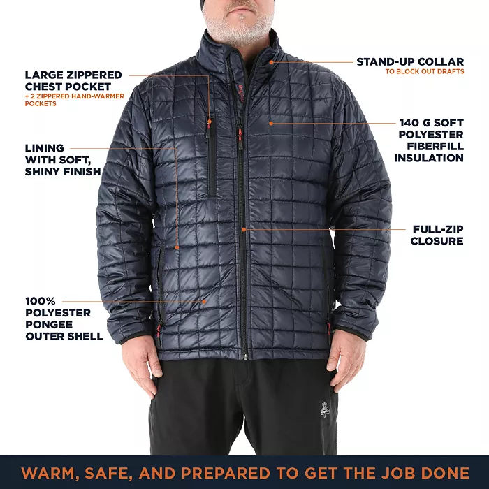 Big & Tall EnduraQuilt Wayfinder Jacket - Durable Insulated Workwear Coat - thumbnail 3