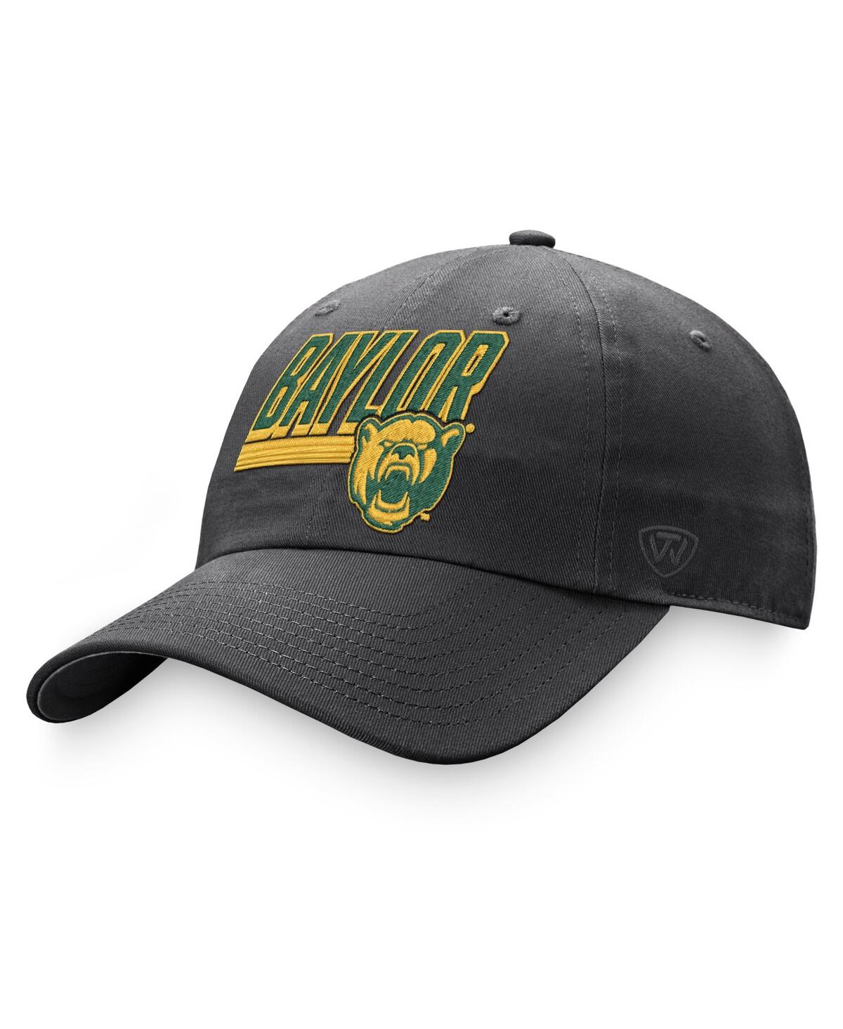Top Of The World Charcoal Baylor Bears Slice Adjustable Hat In Charcoal