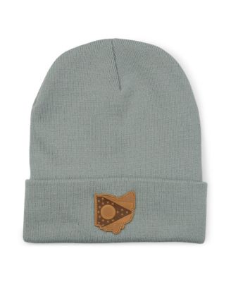 Men's Gray Ohio Local Crowns Statement Patch Cuffed Knit Hat - Macy's