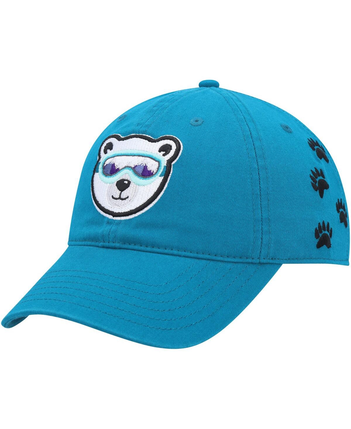 Men's Explore Blue Polar Bear Dad Adjustable Hat - Blue