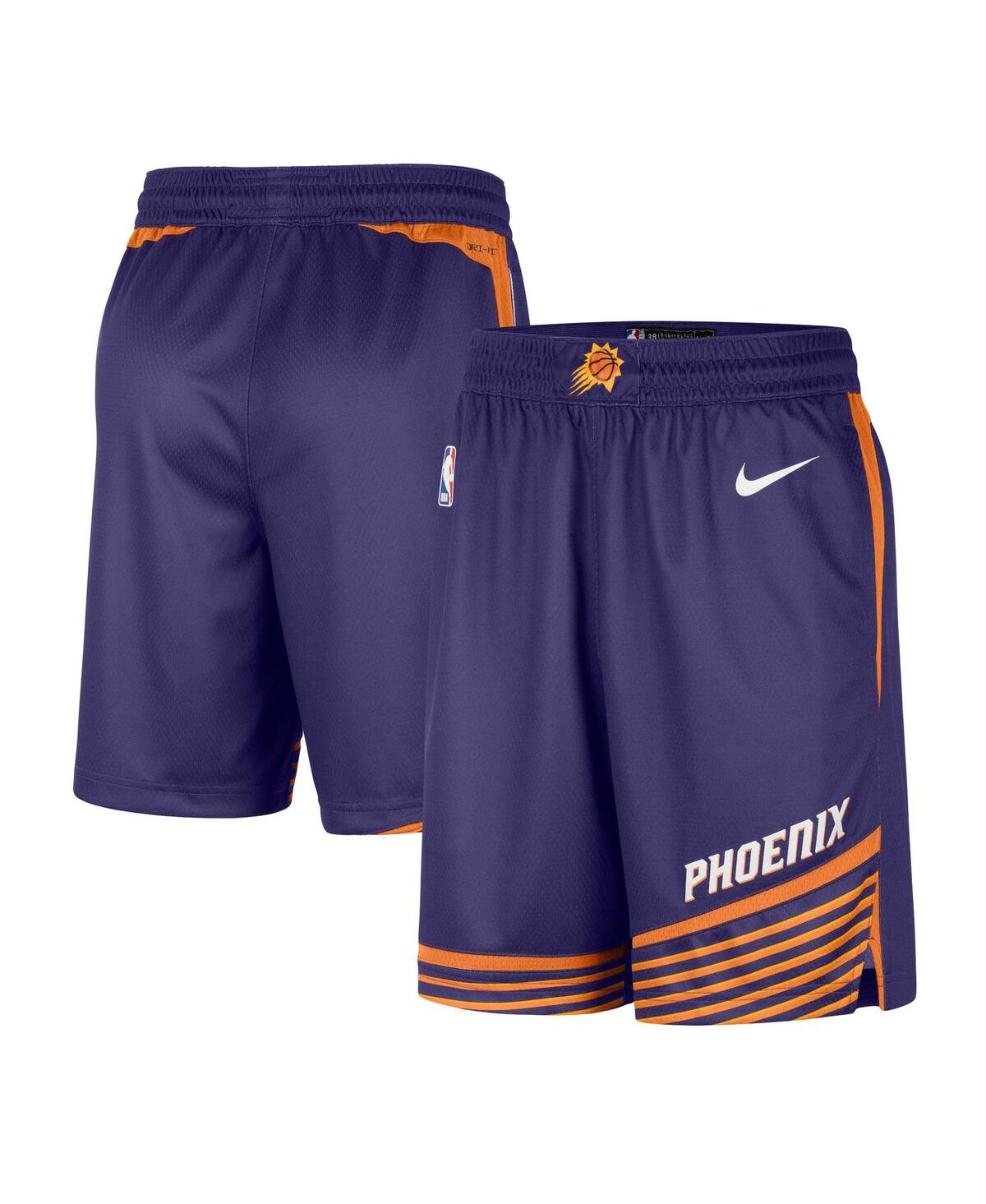 Shop Nike Men's  Purple Phoenix Suns Swingman Icon Edition Shorts