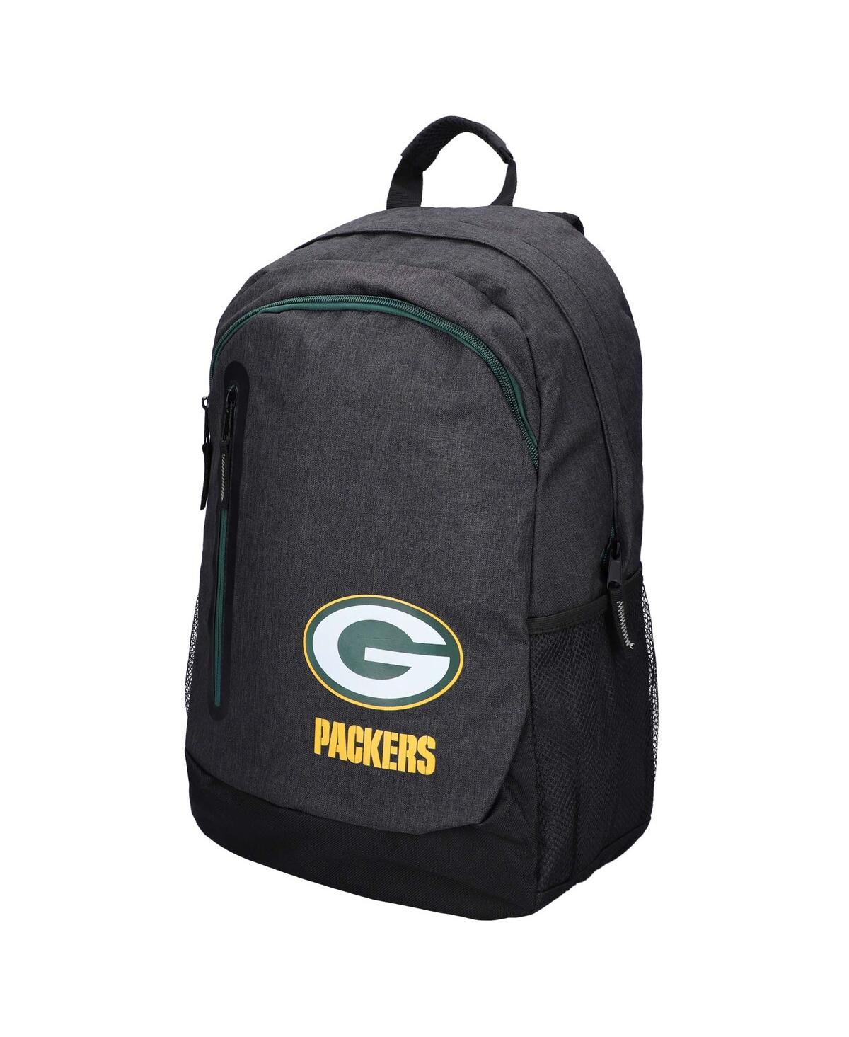 Foco Kids' Youth Boys And Girls  Black Green Bay Packers Bold Color Backpack