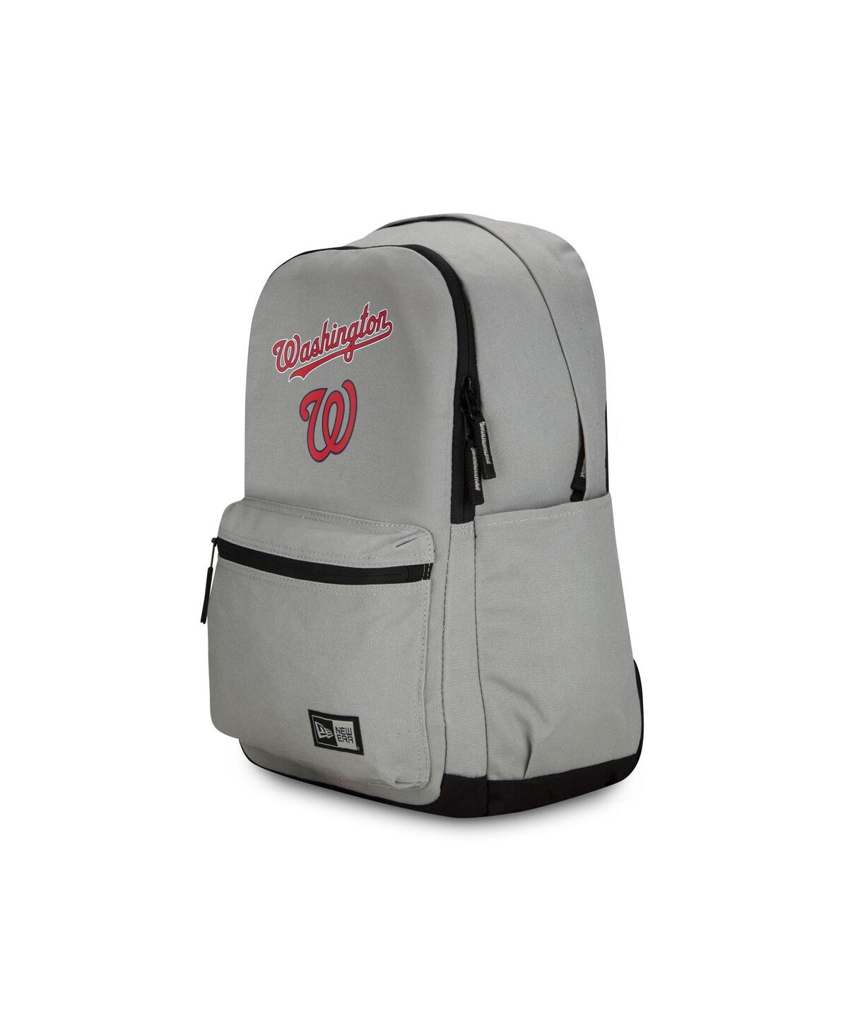 Shop New Era Men's And Women's  Washington Nationals Throwback Backpack In Gray