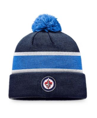 Men's Fanatics Navy, Blue Winnipeg Jets Breakaway Cuffed Knit Hat with ...