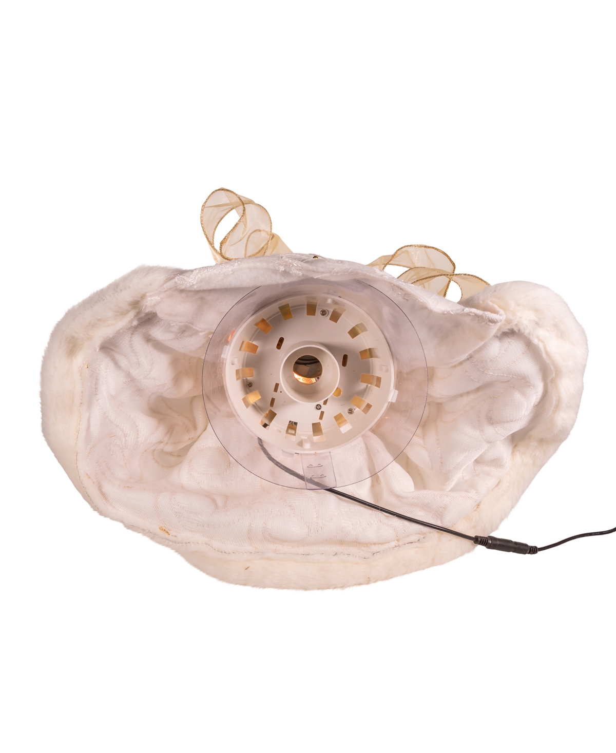 Kurt Adler 16" Fiber Optic Led Angel Tree Topper In Gold