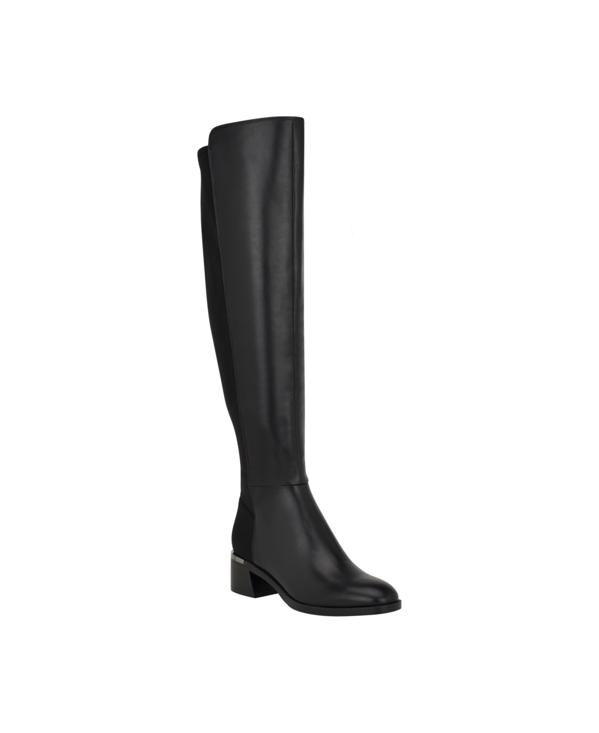 Calvin Klein Women's Jotty Round Toe Over The Knee Dress Boots In Black