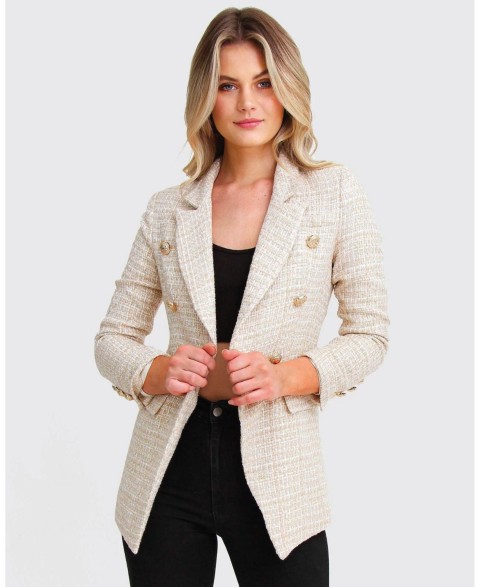 Женские Belle & Bloom Princess Polina Textured Weave Blazer