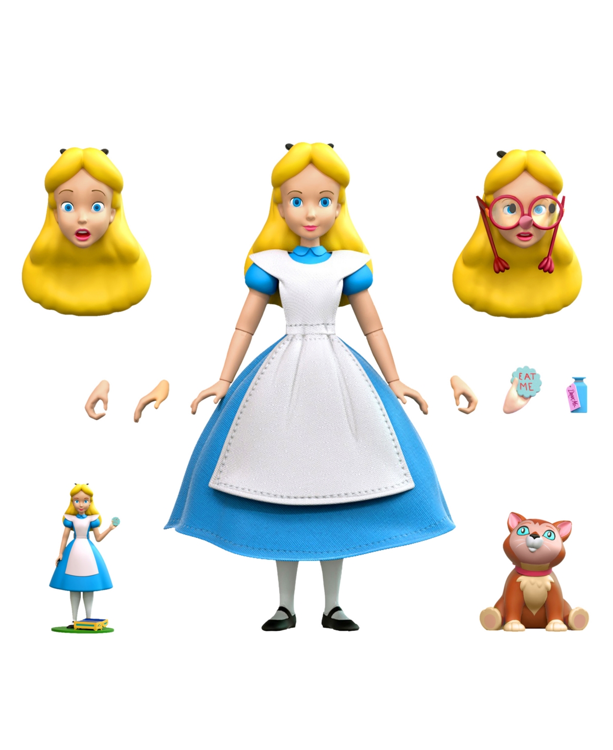 Super 7 Disney Alice In Wonderland Alice 7" Ultimates, Action Figure In Multi