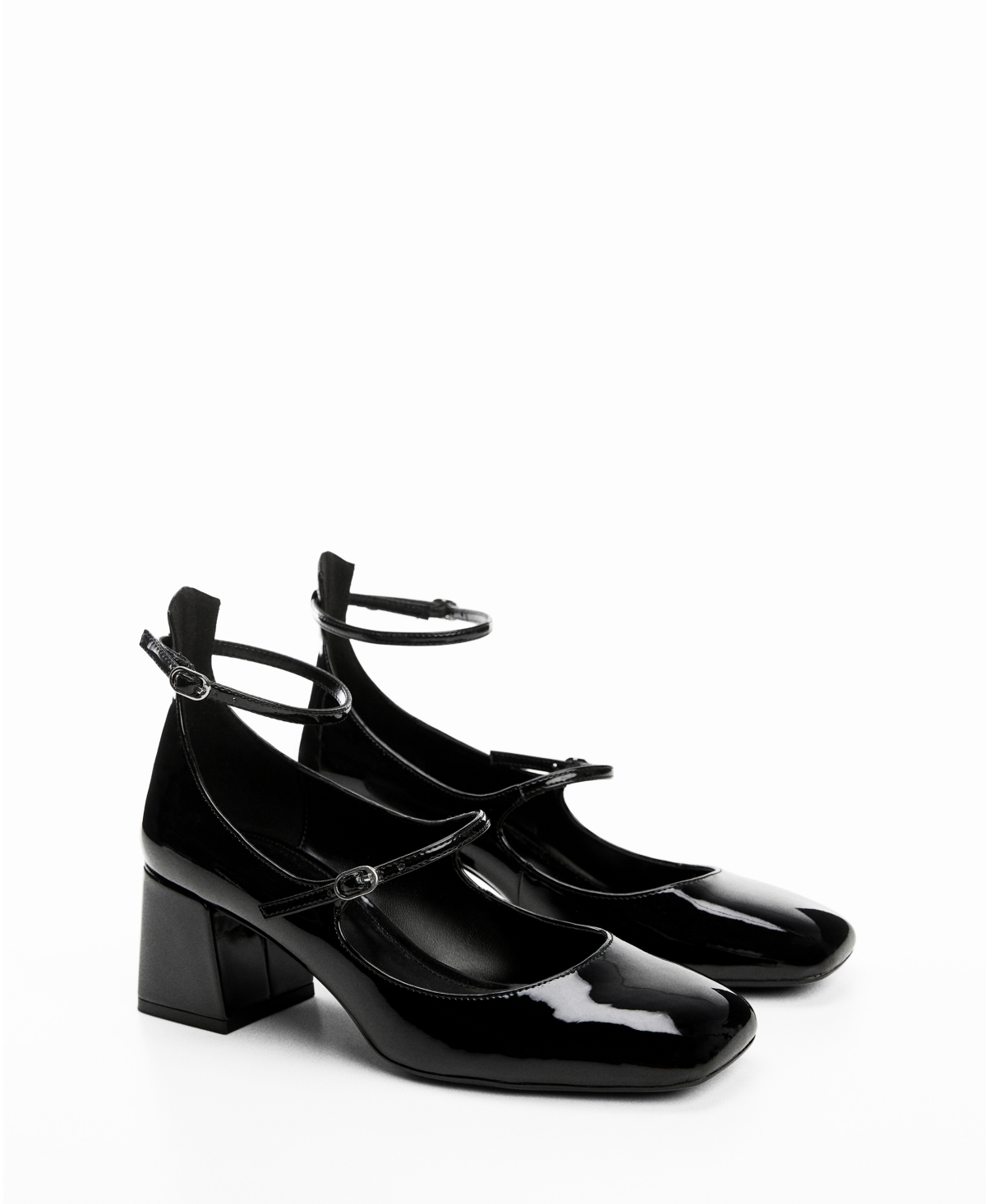 Mango Women's Patent Leather Shoes In Black