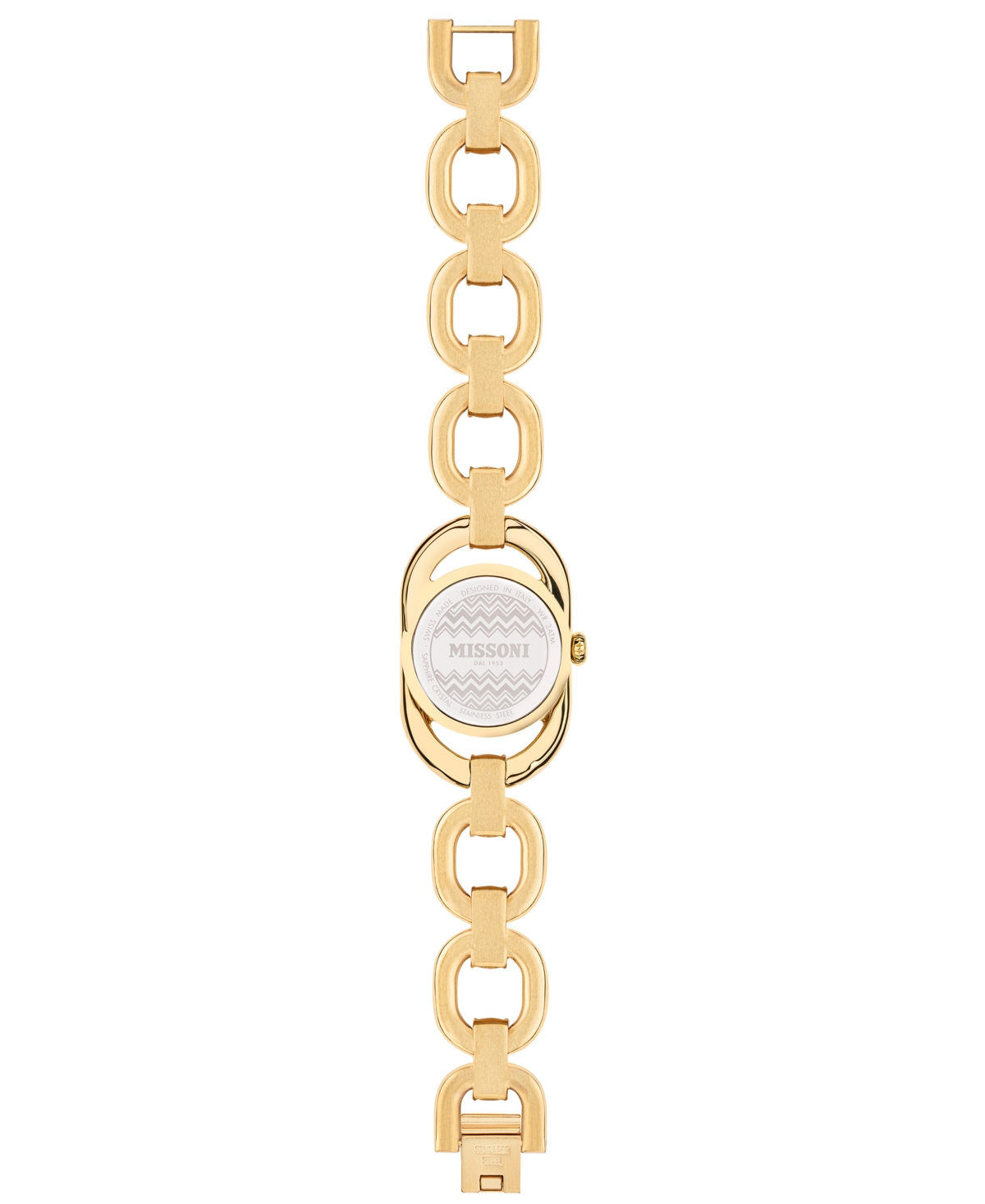 Shop Missoni Women's Gioiello Gold Ion Plated Stainless Steel Link Bracelet Watch 23mm In Ip Yellow Gold