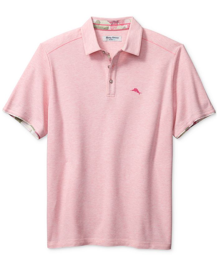 Tommy Bahama Men's Big & Tall Santa Rosa Gardens Five O'Clock Polo Shirt - Continental Heather