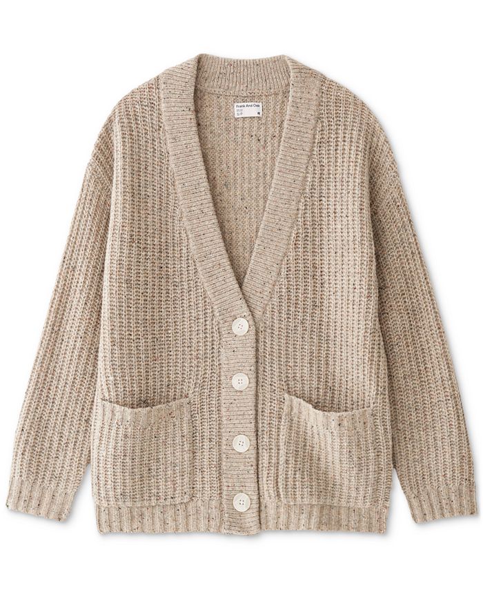 Frank And Oak Women's Donegal Button-Front Cardigan - Macy's
