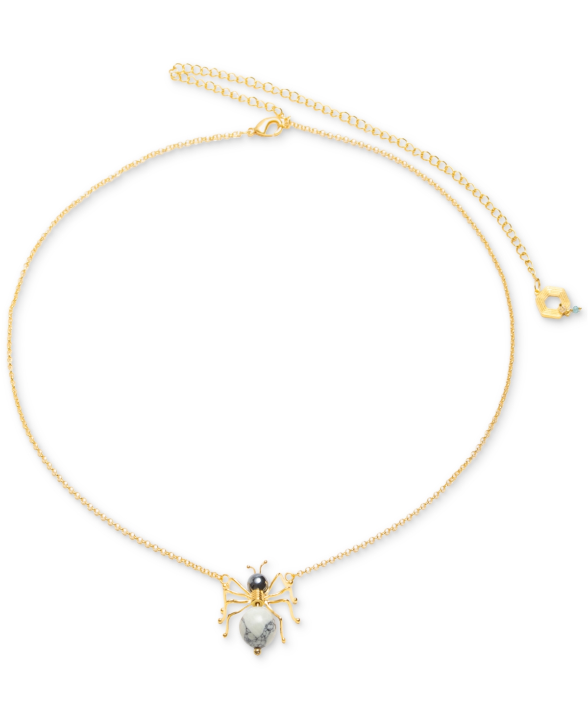 18k Gold-Plated Nurubi Pendant Necklace, 24" + 7" extender - Gld