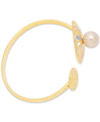 Nectar Nectar New York - 18k Gold-Plated Pink Cultured Pearl Cuff Bracelet