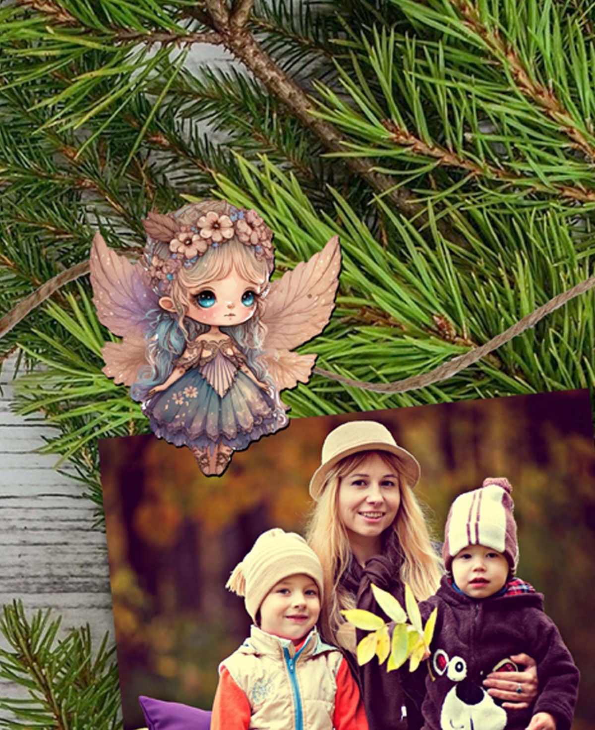 Shop Designocracy Holiday Wooden Clip-on Ornaments Colorful Fairies Set Of 6 G. Debrekht In Multi Color