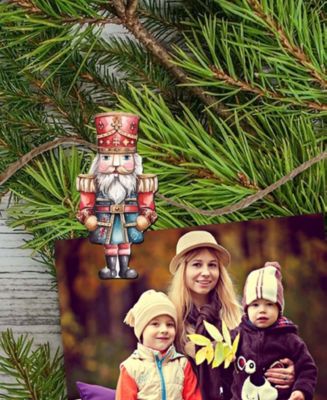 Nutcrackers Christmas Wooden Clip-On Ornaments Set of 6 G. DeBrekht