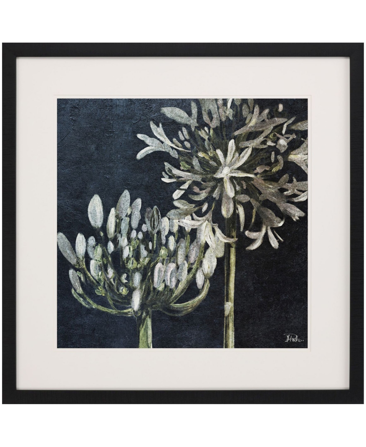 Paragon Picture Gallery Midnight Lilies Ii Framed Art In Black