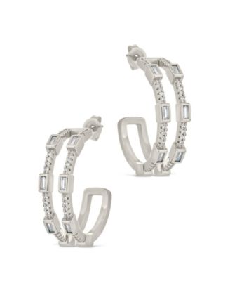 Cubic Zirconia Neah Hoop Earrings