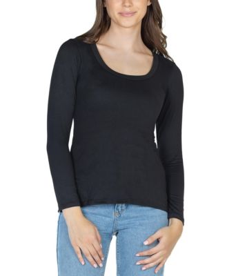 Women's Long Sleeve Scoop Neck Top