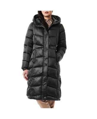 Bernardo Long Heavy Puffer Jacket with Shiny newest Hood