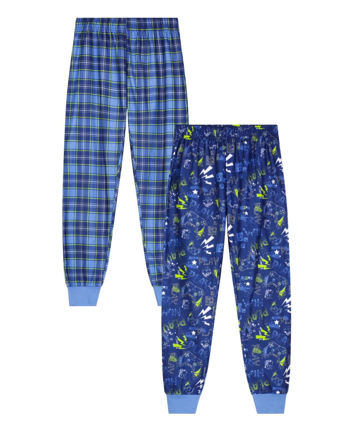 Max & Olivia Big Boys 2 Pack Pajama Pants Set, 2 Pieces In Blue