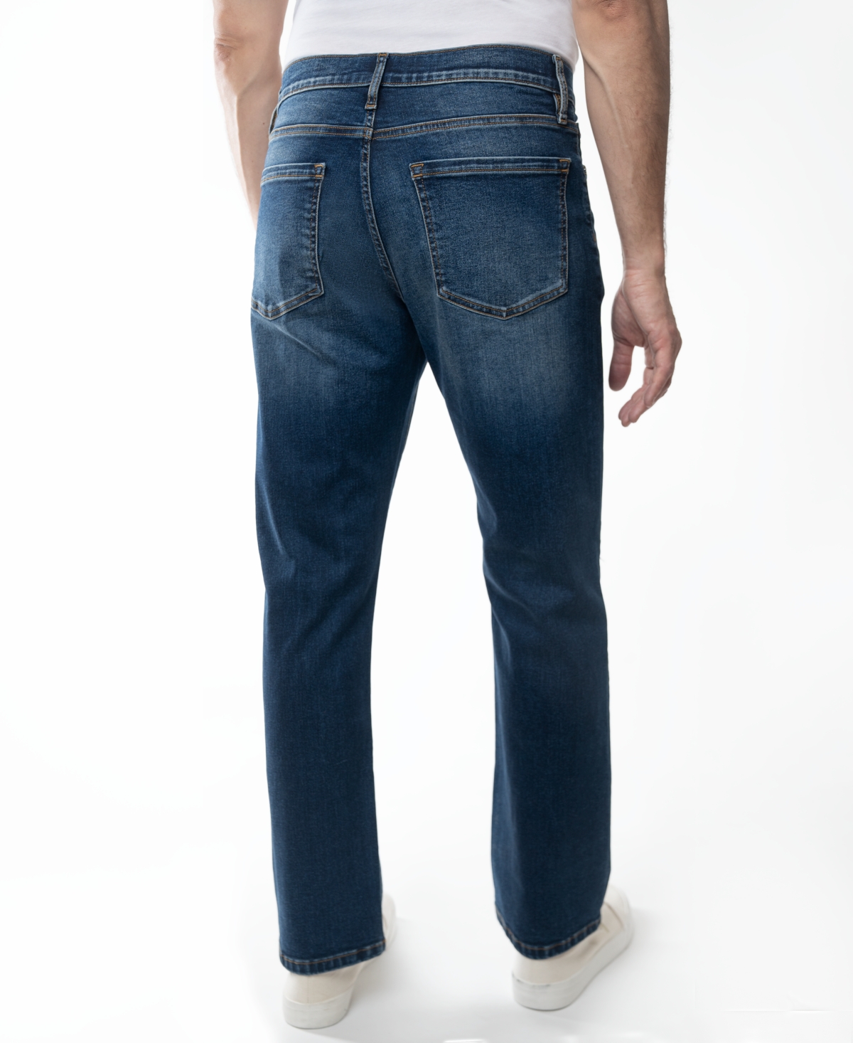 Lazer Men's Straight Fit Stretch Jeans