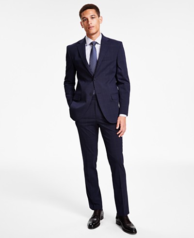 Paisley & Gray Men's Slim-Fit Plaid Suit Jacket - Macy's