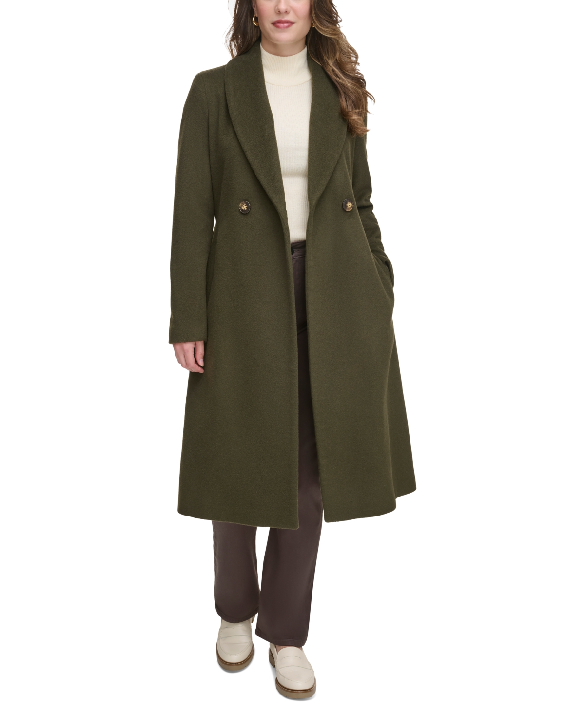Calvin klein shawl collar coat shop