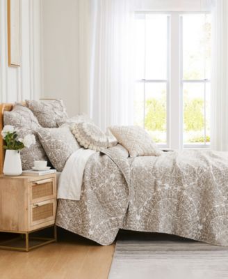 Southshore Fine Linens Ashanti 6 Piece Quilt Set, Twin/twin Xl In Gray