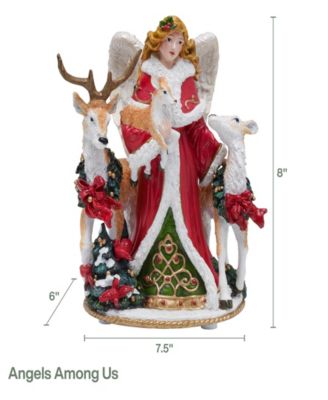 Holiday Musical Angels Among Us Figurine , 7.5-in