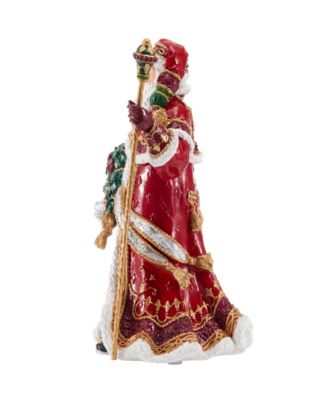 Noel Holiday Musical Santa Figurine, 11-inch