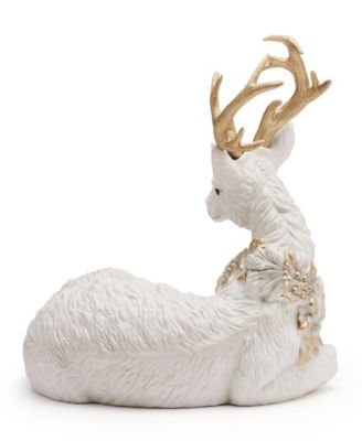 Bonita Resting Deer Figurine, 10.5-inch