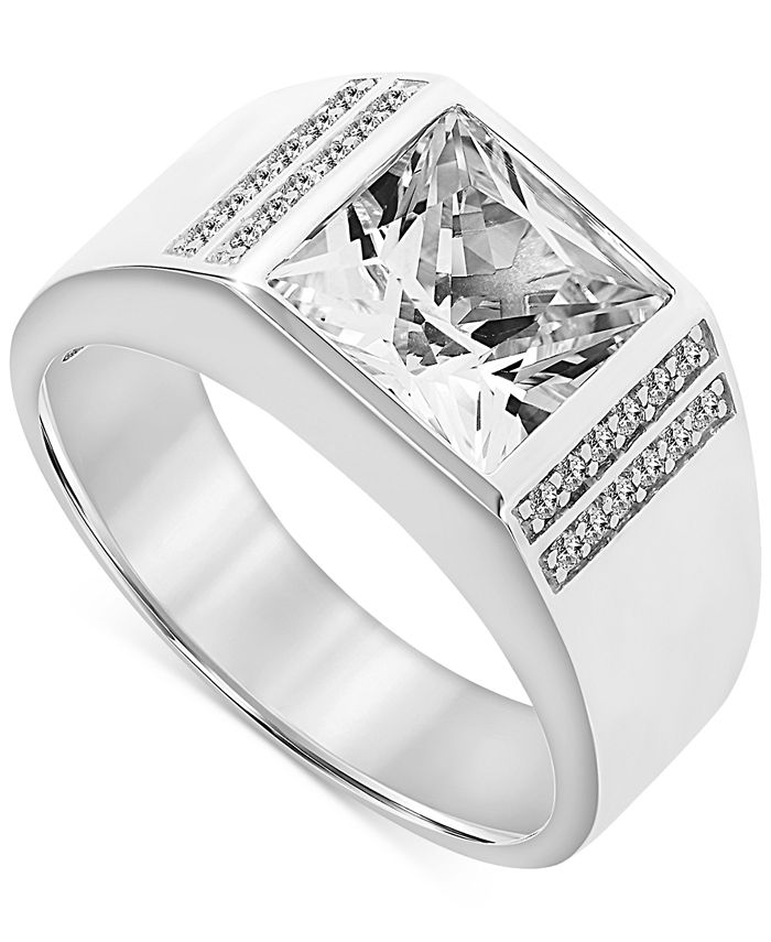 Macy s Men s Lab Created White Sapphire 6 1 3 ct. t.w. Ring in