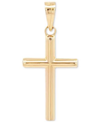 Macy's Cross Pendant in 14k Yellow Gold - Macy's
