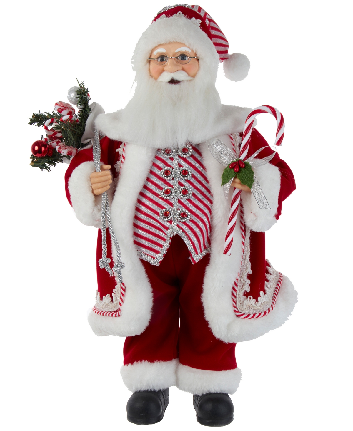 Kurt Adler Kringle Klaus Peppermint Santa
