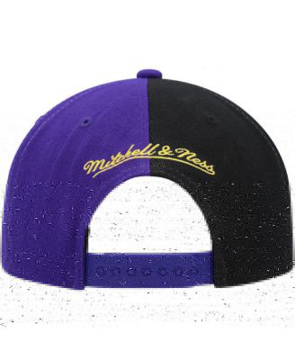 Men's Purple Los Angeles Lakers Hardwood Classics Retroline Snapback Hat