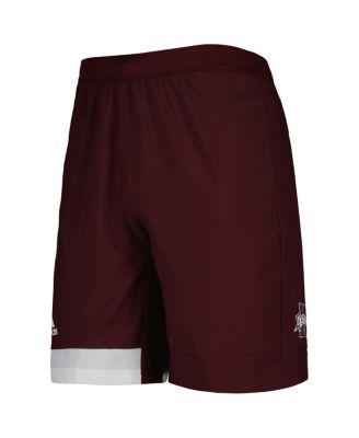 Men's Maroon Mississippi State Bulldogs AEROREADY Training Shorts