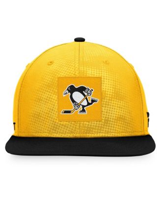 Men's Gold, Black Pittsburgh Penguins Authentic Pro Alternate Logo Snapback Hat