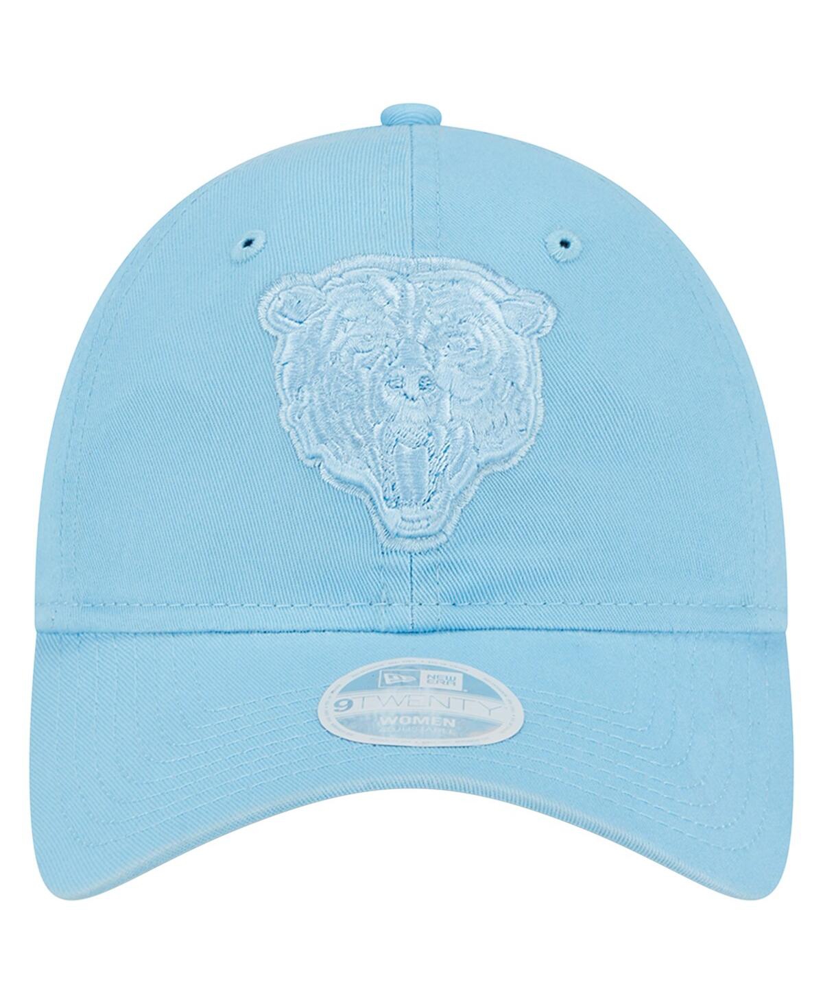 Shop New Era Women's  Light Blue Chicago Bears Color Pack Brights 9twenty Adjustable Hat