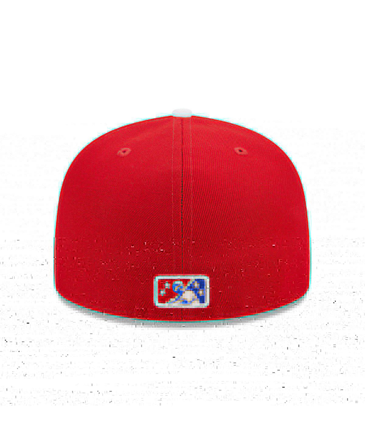 New Era Men's  White, Red Tulsa Drillers Marvel X Minor League 59fifty Fitted Hat In White,red